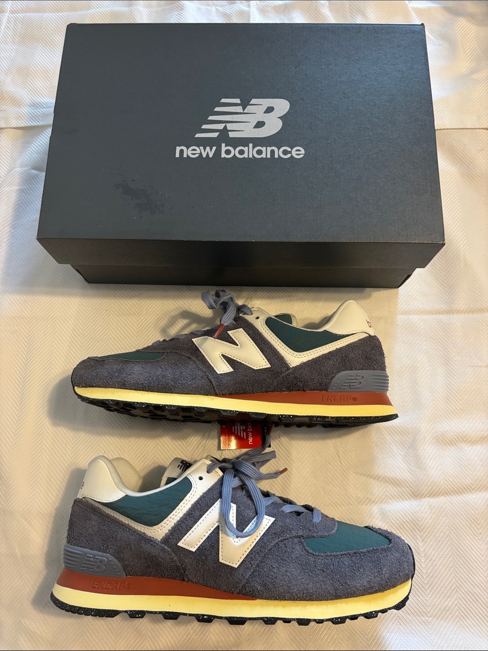 NEW New Balance 574 Dark Arctic Grey Sz 10.5